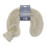 Neck Hot Water Bottles With Faux Fur Cover Natural