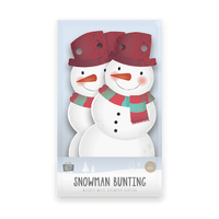 Wooden Snowman Bunting 2M