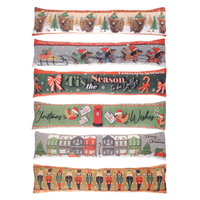 Christmas Design Printed Plush Draught Excluders