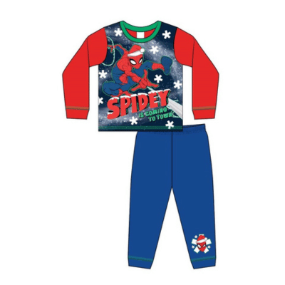 Official Younger Boys Spiderman Christmas Pyjamas