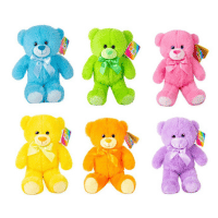 20cm Sitting Neon Bears