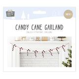Foiled Candy Cane Christmas Garland 2m