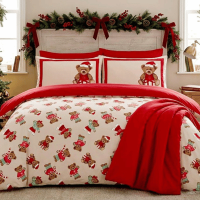 Christmas Percy: The Christmas Teddy Rotary Duvet Set