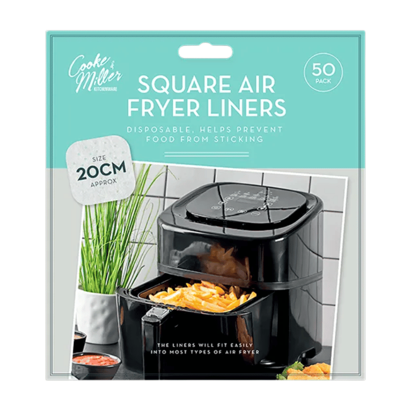 Air Fryer Sheets Square 20 x 20cm 50 Pack