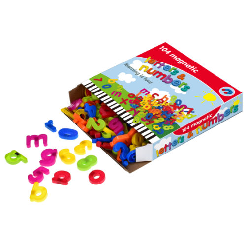104 Piece Magnetic Letters And Numbers In Box