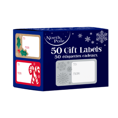 50 Pack Contemporary Christmas Gift Stickers