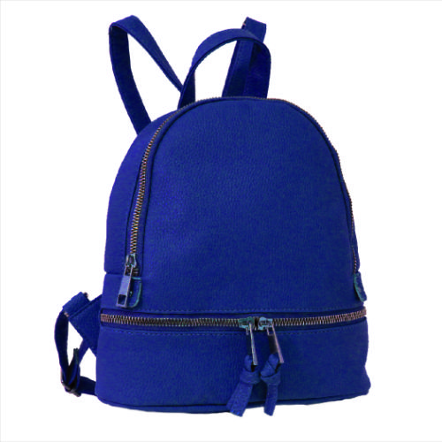 Multi Zip Style Mini Backpack Navy Wholesale Bags Wholesale