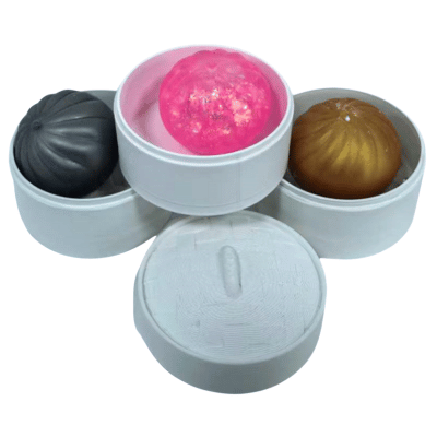 3 Tier Squishy Bao Buns 3.5cm