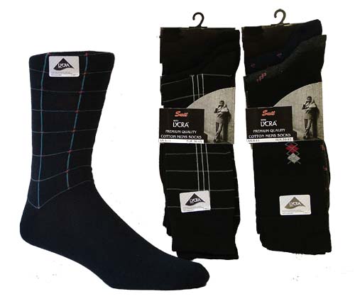 Mens Pattern Design Suit Socks