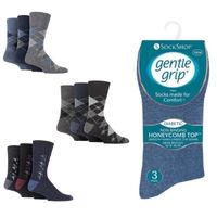Mens Big Foot Gentle Grips Socks Bulk Buy