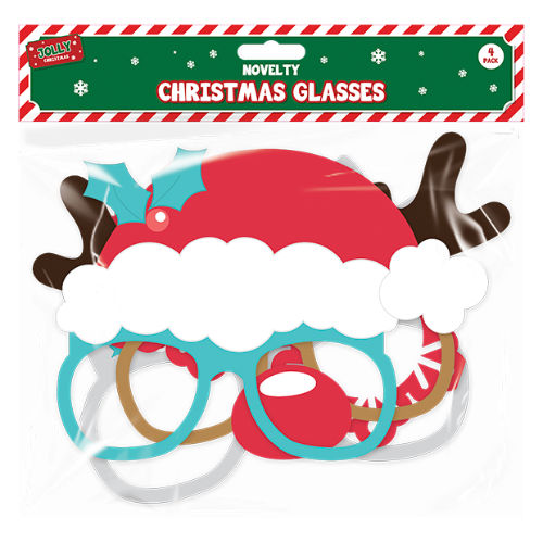 Christmas Glasses 4 Pack