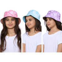 Girls Tie Dye Design Bucket Hat