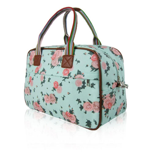 Blossom Flower Weekend Bag Turquoise
