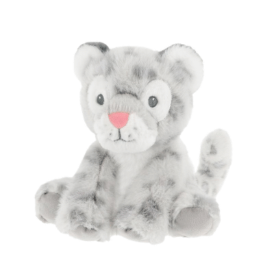 14cm Keeleco Baby Snuggles Snow Leopard