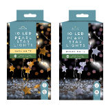 Pearl Star Christmas String Lights 10 LEDs