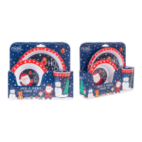 Christmas Santa & Friends Kids Dinner Set