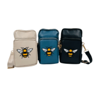 Bumble Bee Zip Up Mobile Phone Bag