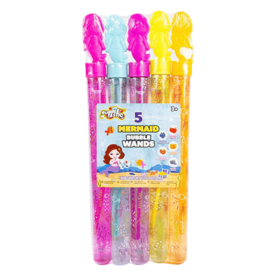 Mermaid Bubble Wand 5 Pack