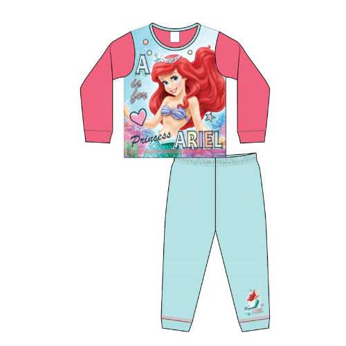 Girls Toddler Official Little Mermaid Ariel Pyjamas