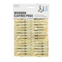 Wooden Clothes Pegs 30 Pack