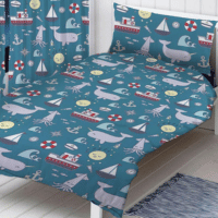 Toddler Nautical Design Duvet Set