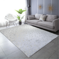 Silver Mist Contemporary Metallic Design Rug