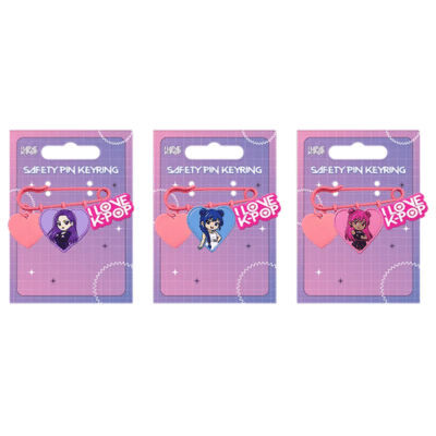 K-POP Safety Pin Keyring