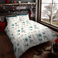 Ultra Soft Duvet Set Xmas Woodland Stag