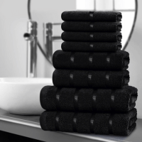 8 Piece Boston Towel Bale Set Black