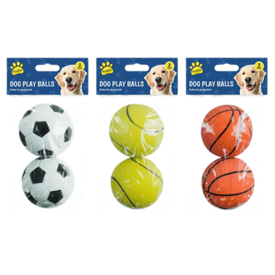 Rubber Play Ball 2 Pack