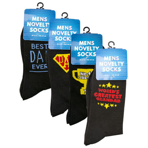 Fathers Day Novelty Socks| Wholesale Mens Socks | Wholesale Extra Wide ...