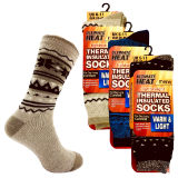 Mens Insulated Thermal Socks Snowflakes