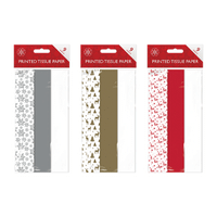 Christmas Printed Tissue Paper 9 Pack