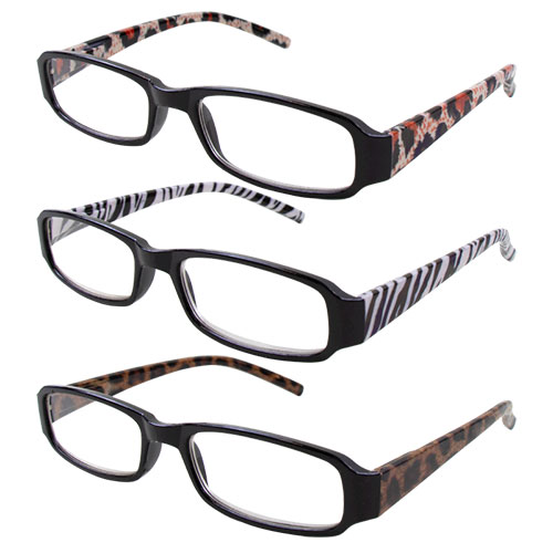 Safari Print Reading Glasses Assorted