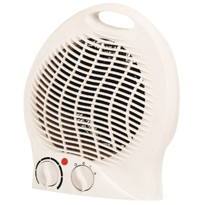 2kW Upright White Fan Heater