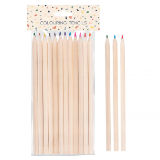 Hex Shaped Colouring Pencils 12 Pack