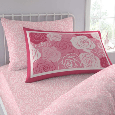 Kids Single Fitted Sheet - Roses
