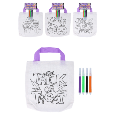 Halloween Colour Your Own Tote Bag