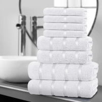 8 Piece Boston Towel Bale Set White