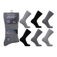 Mens Flexi Top Socks 3 Pack Dark Assortment