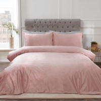 Matt Velvet Blush Duvet Set