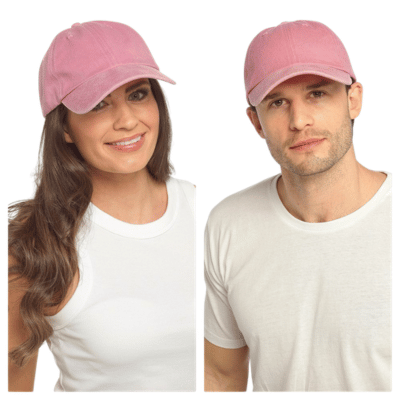 Adults Stone Washed Baseball Cap Dusty Pink