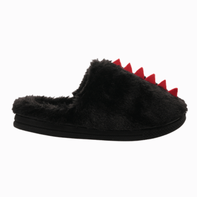 Boys Dino Mule Slipper - Black