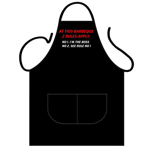 Wholesale Aprons Novelty Aprons BBQ Rules Apron