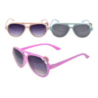 Girls Aviator Style Sunglasses With Rainbow Detail