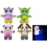 Sitting Plush Night Sky Light Projector 9"