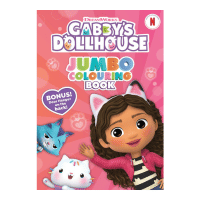 Official Gabbys Doll House Jumbo Colouring Book