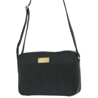 Nicole Brown Crossbody Handbag With Snakeskin Detail