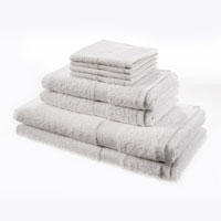 Luxury 8 Piece Oxford Towel Bale White