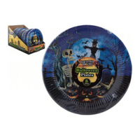 9" Haunted House Spooky Halloween Paper Bowls 8 Pack